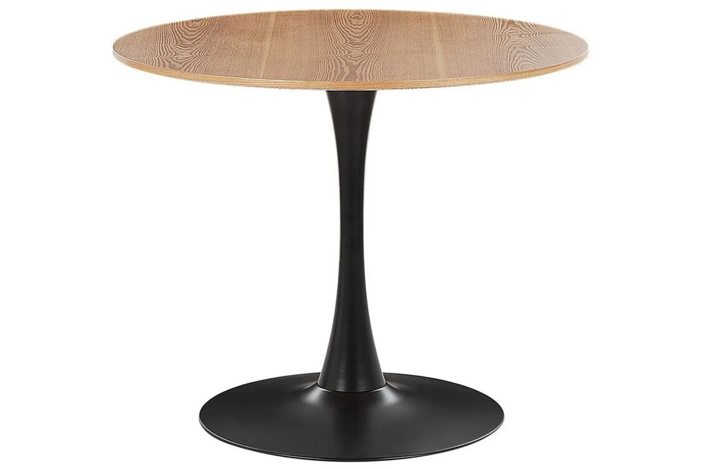 Calmar Matbord 90 cm Rund - Ljusbrun/Svart