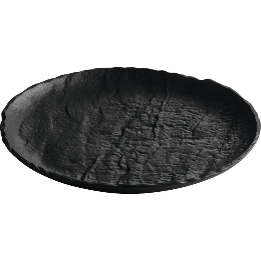 Chic Teller flach Livelli Black Schwarz Porzellan 16 cm