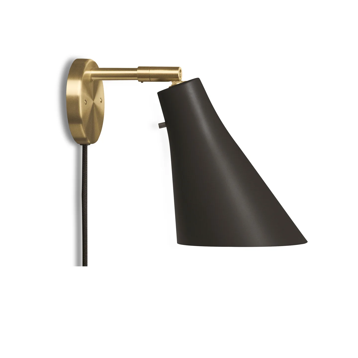 Rubn - Miller vägglampa black / brass - Vägglampor - Niclas Hoflin - Guld,Svart - Metall