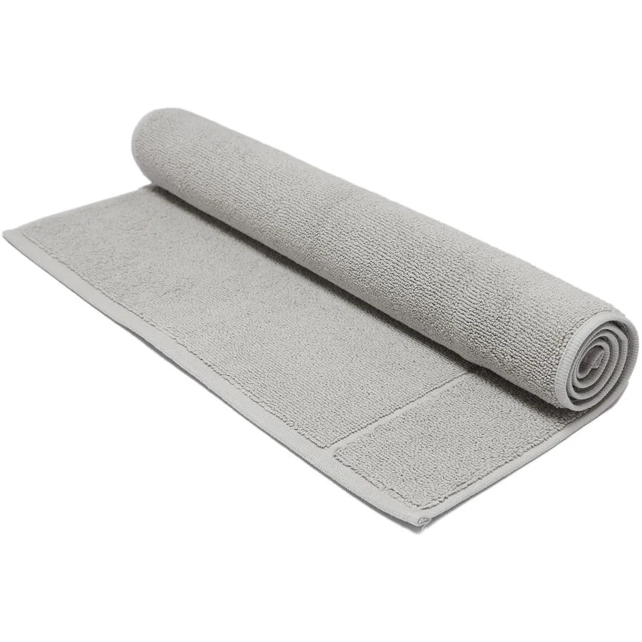 Living Home Badteppich Softfeel Silver Baumwolle 50 x 80 cm Rechteckig