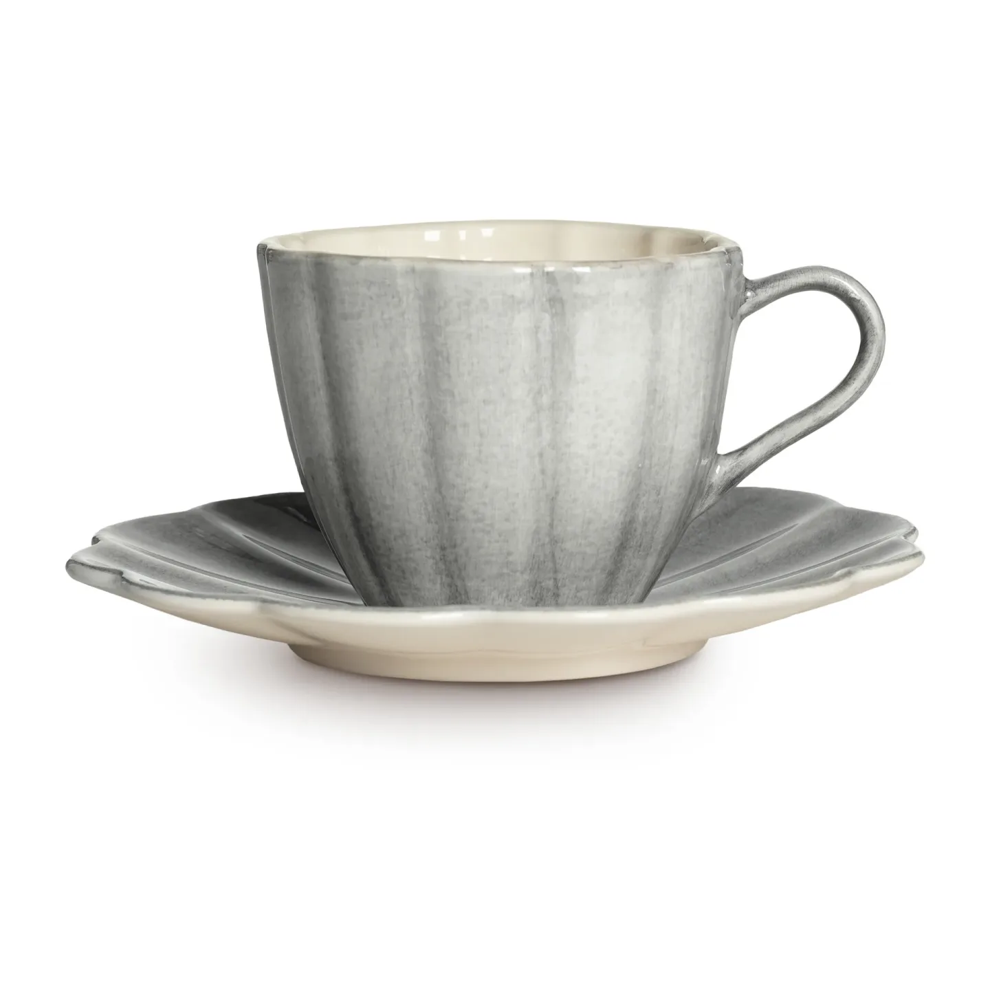 Mateus Oyster Tasse mit Untertasse 25 cl Grau