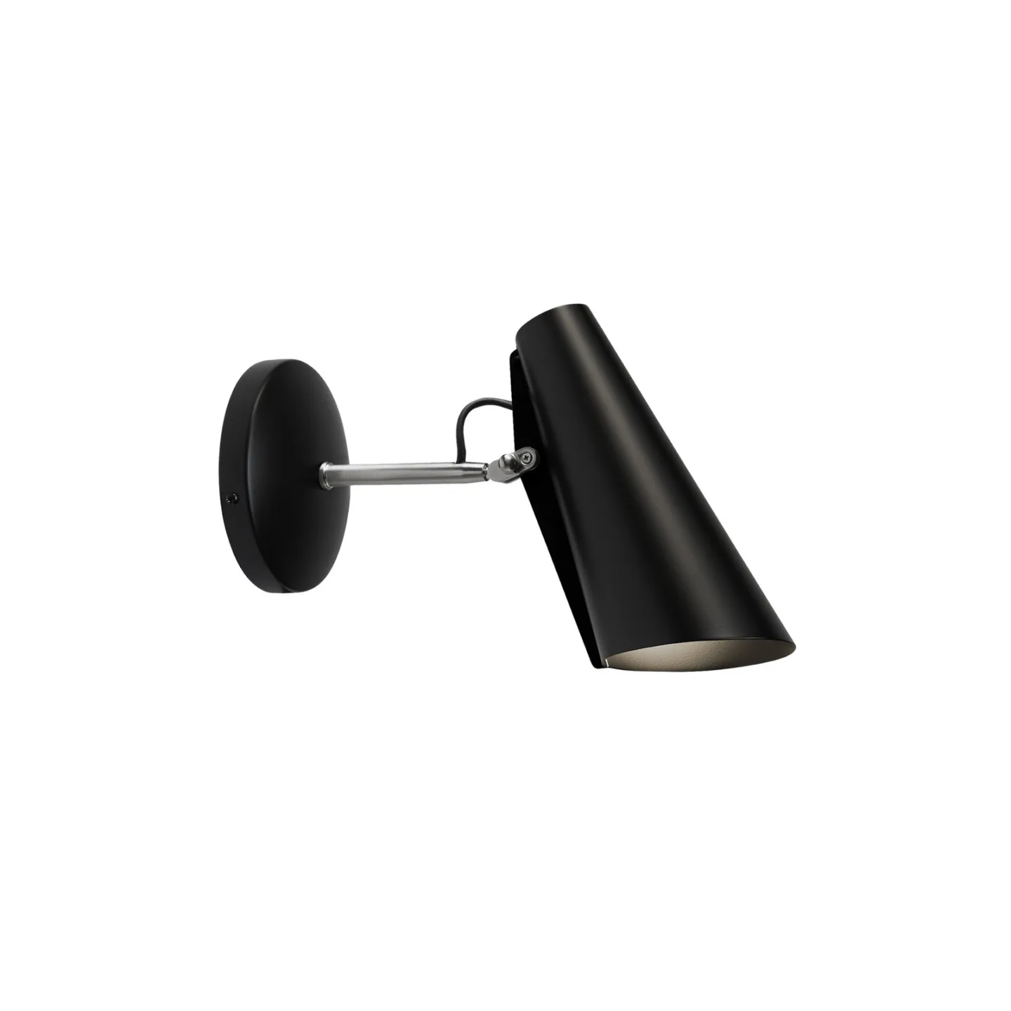Birdy væglampe 31,5 cm sort/stål - Northern - Stue - Design - Metal - Med én lyskilde
