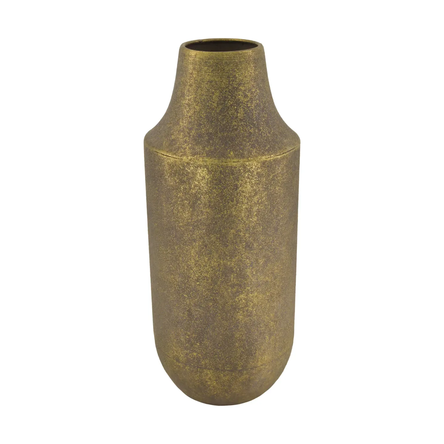 Decofinder Vase Flasche, Metall, Antikgold | Schubiger Möbel