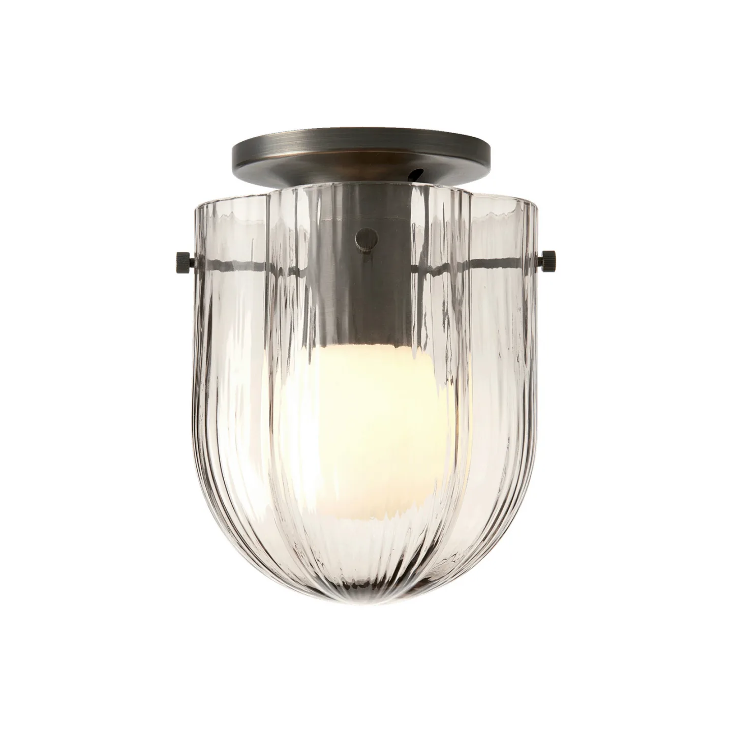 Seine Deckenleuchte Smoke/Antique Brass - GUBI - Wohnzimmer - Design - Glas - Einflammig
