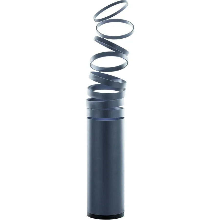Designer-Tischlampe Artemide Decomposé Light E27 grau D 10 cm H 26 cm - Farbe: dunkelgrau - Material: Aluminium