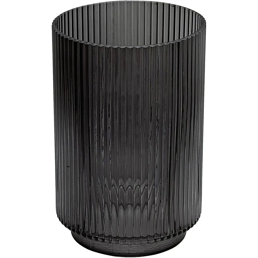 Vase Aria H17cm dunkelgrau - Material: Glas