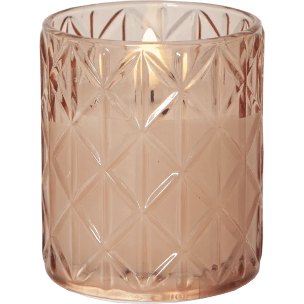 Star Trading - LED Ljus Flamme Romb - Batteriljus - Rosa