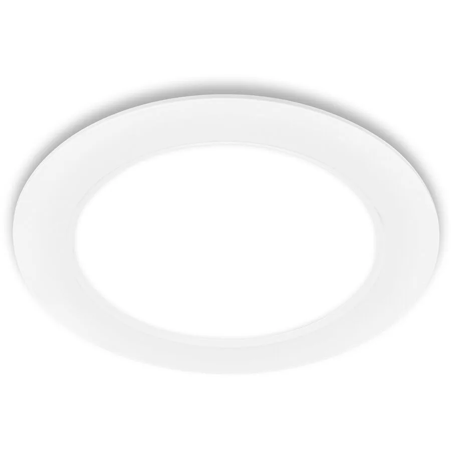 Einbaustrahler Norja Kunststoff weiss Ø 17cm - LED - Lichtfarbe: Helles Neutralweiss - LED Energiesparlampen