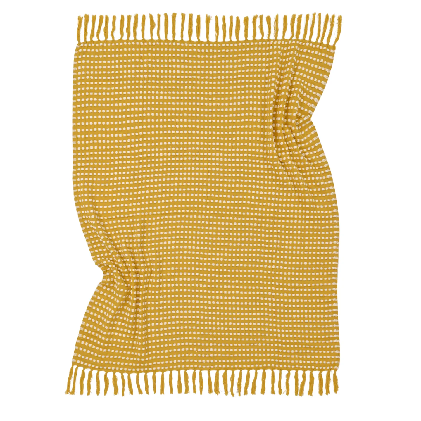 Pledd - Quebec Blanket (gul) (Størrelse: 130 x 170 cm)