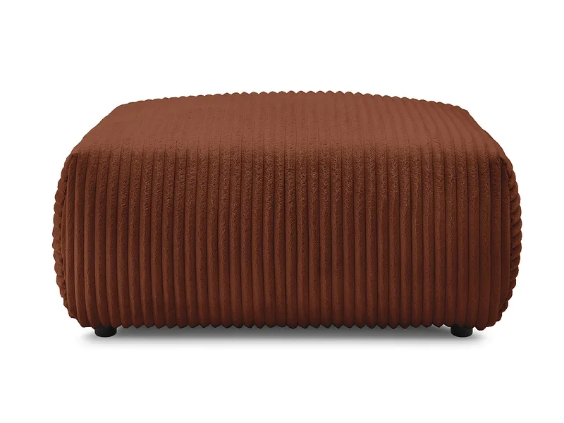 Hocker BOBOCHIC LUCIEN 108x108x46cm cord-stoff orange
