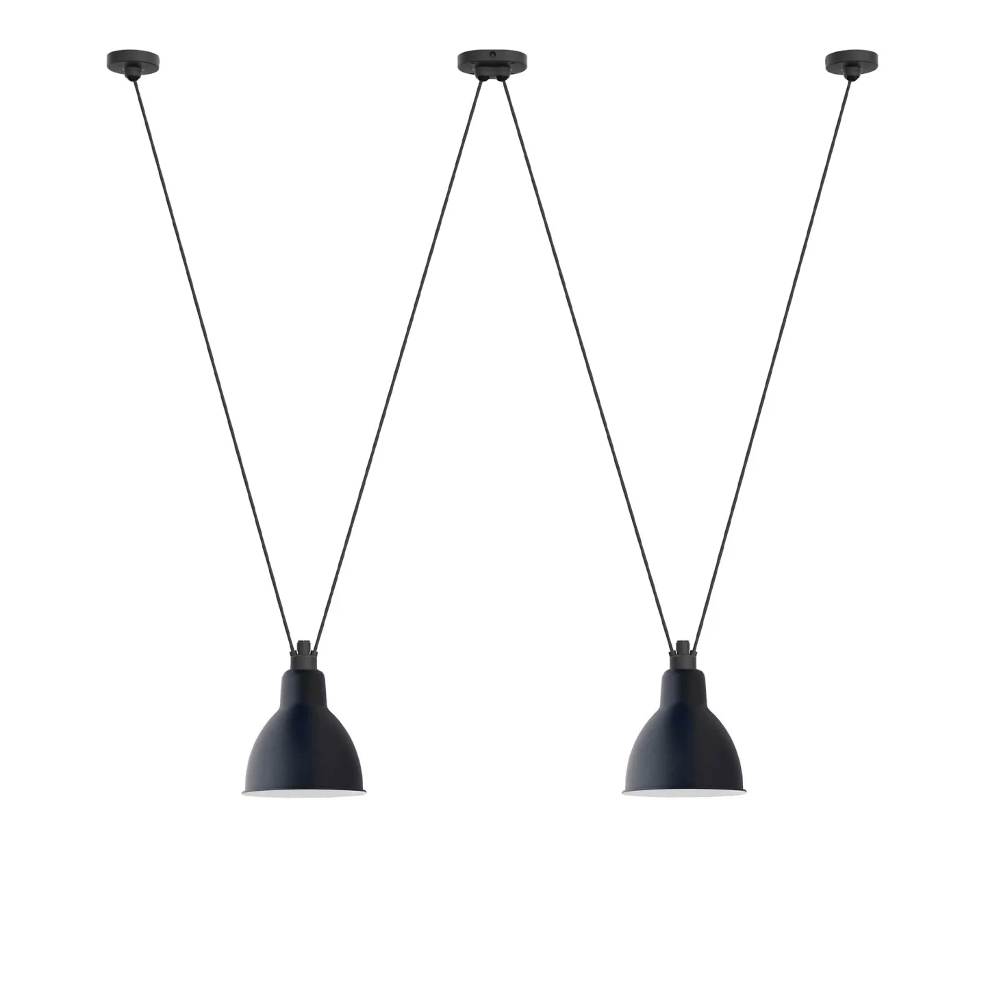 DCWéditions - Les Acrobates De Gras 324 XL Round Blue - Pendellampor - Bernard-Albin Gras - Blå