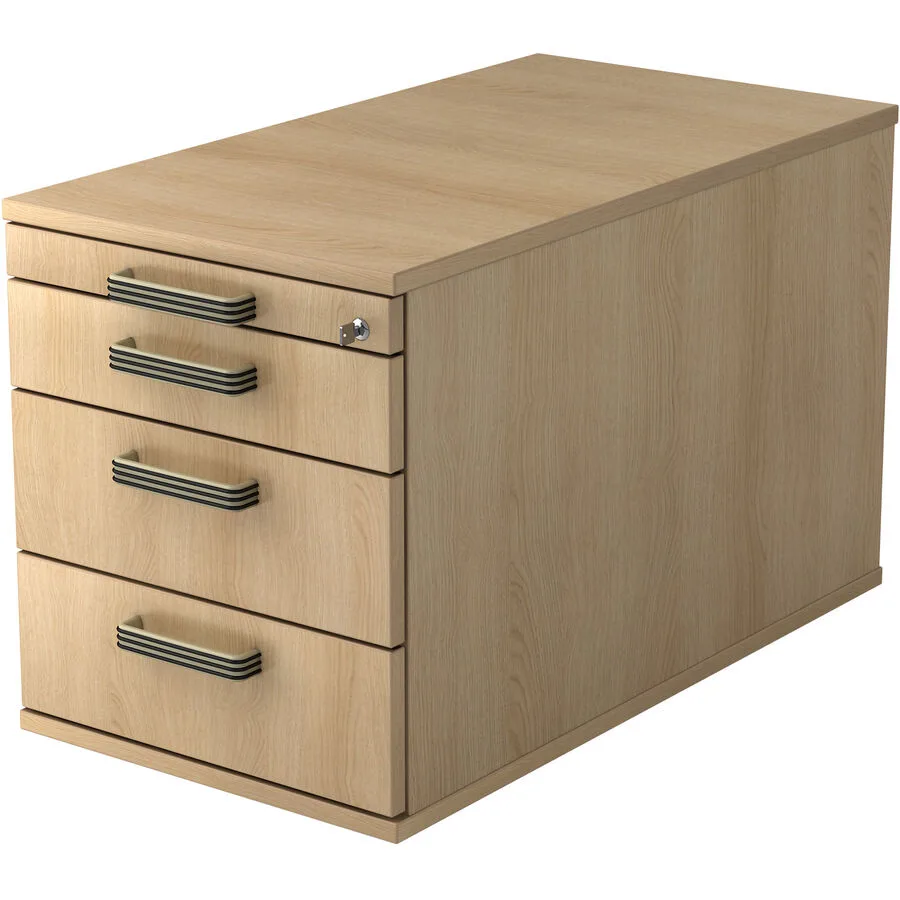 Rollcontainer Office eiche Holzwerkstoff B 42.8 cm H 51.2 cm