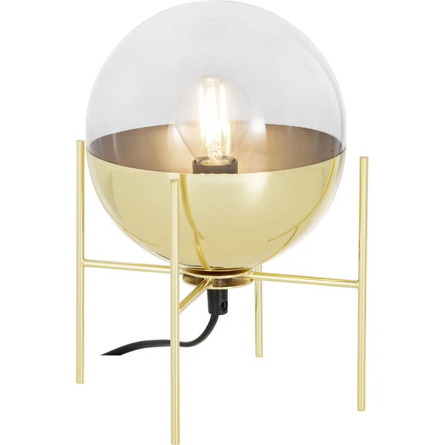Tischlampe Bress Gold Metall/Glas 17 cm 23 cm