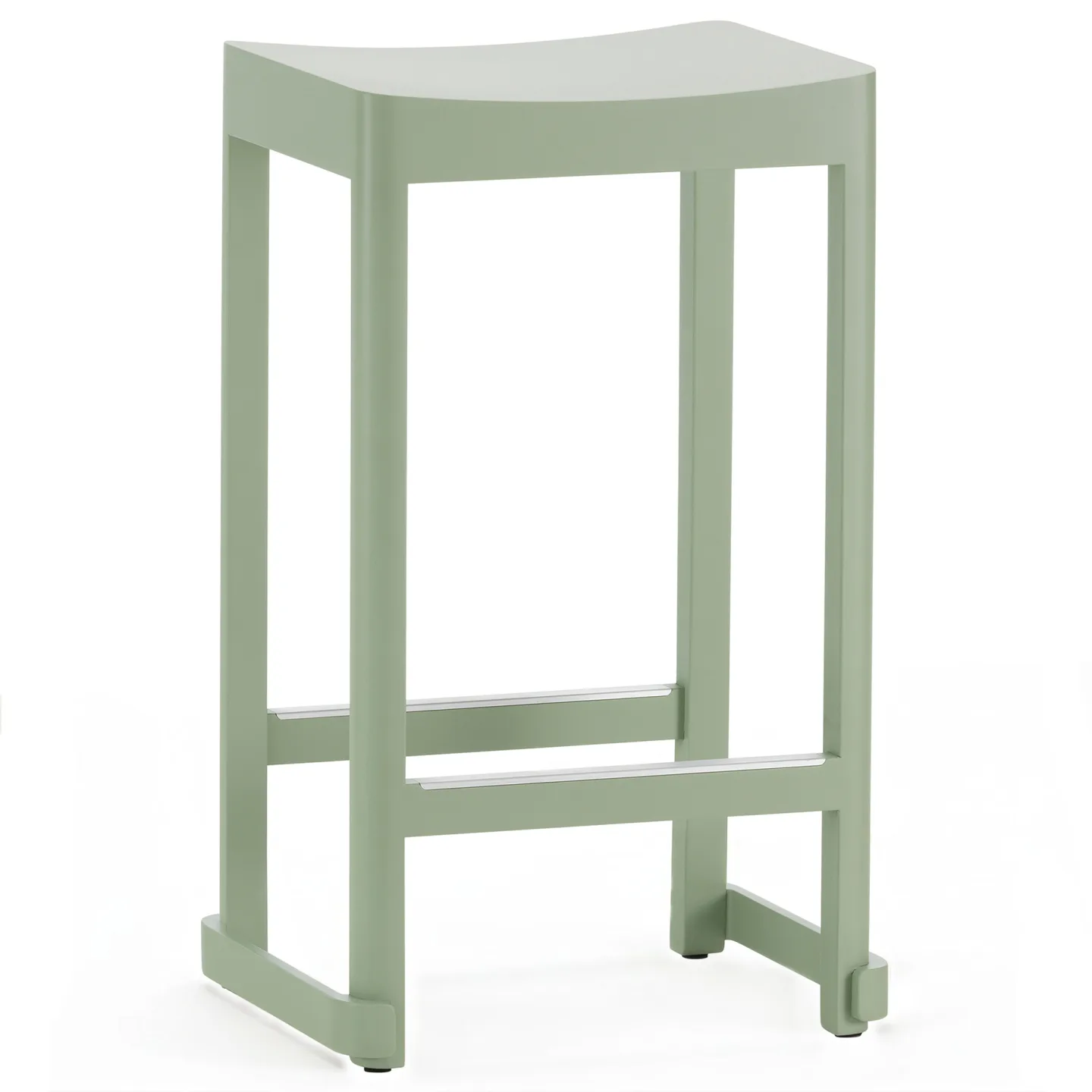 Artek - Atelier Stool 65 cm Ash Light Green Lacquered - Barstolar - TAF Studio - Grön - Trä