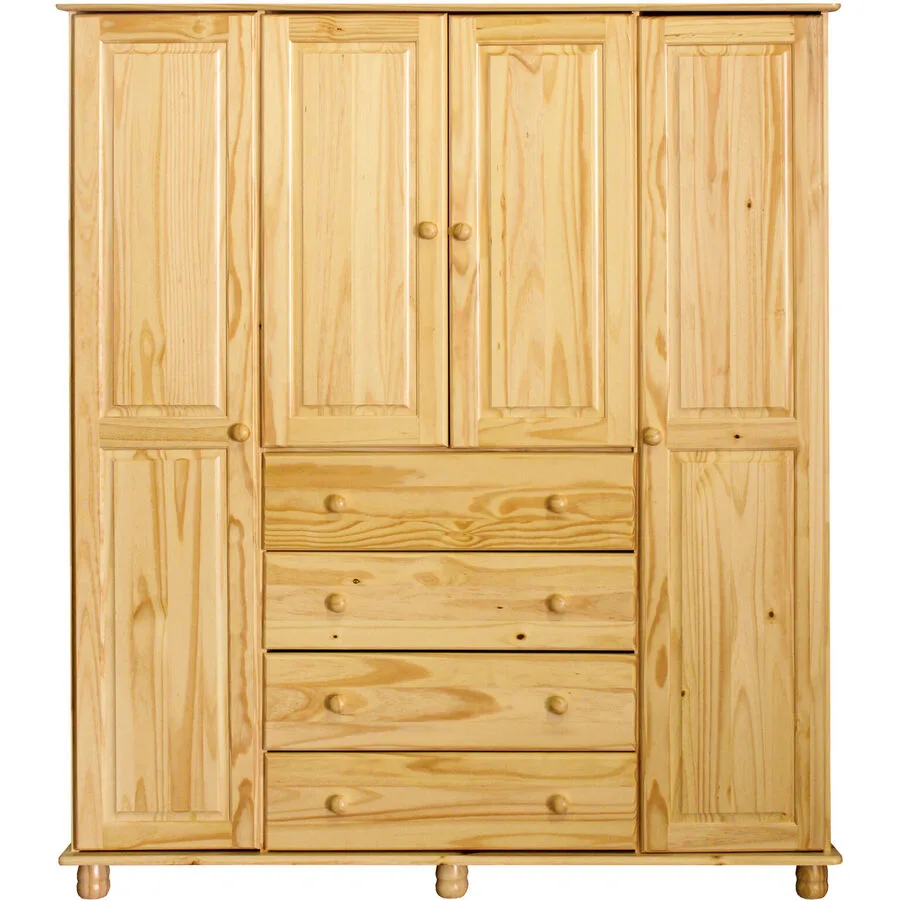 Kleiderschrank Yani natur Kiefer B 156 cm