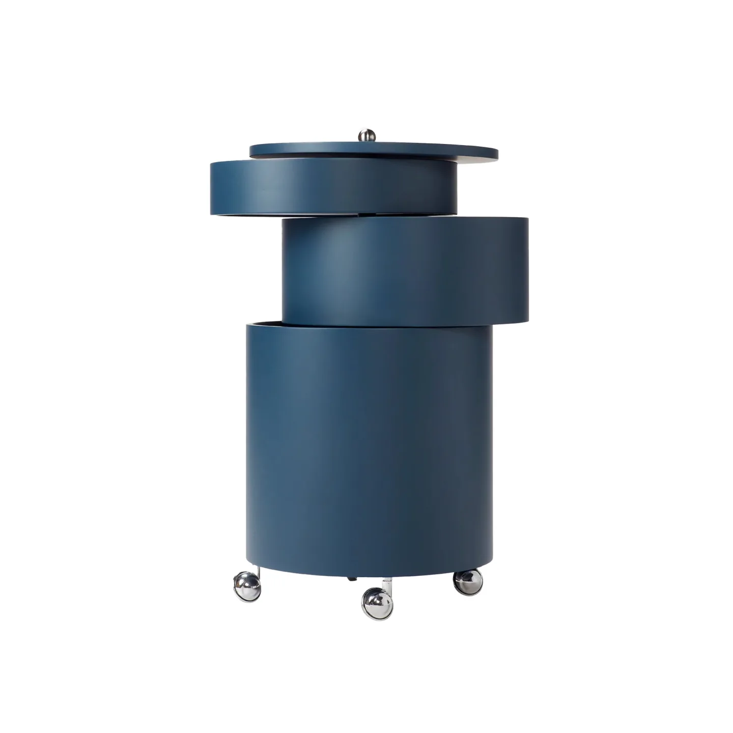 Verpan - Barboy Storage, Blue, Moulded Painted MDF - Sidobord - Verner Panton - Blå - Metall