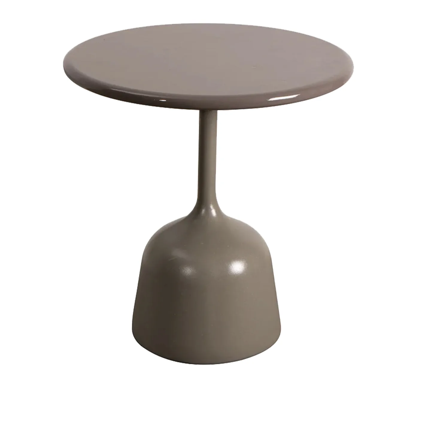 Cane-Line - Glaze Soffbord Liten - Taupe/Taupe - Småbord och sidobord utomhus - Brun - Metall/Sten