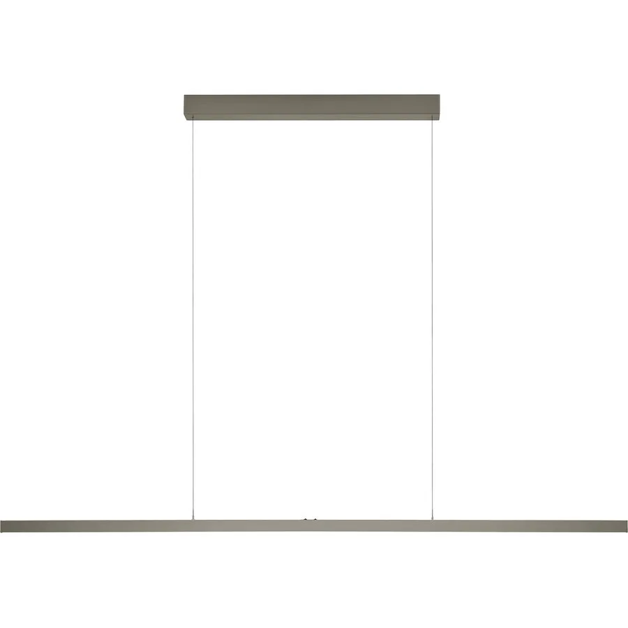 Designer-Pendellampe Bankamp Line bronze 150 cm - Material: Aluminium - LED - Lichtfarbe: Extra warmweiss - LED Energiesparlampen