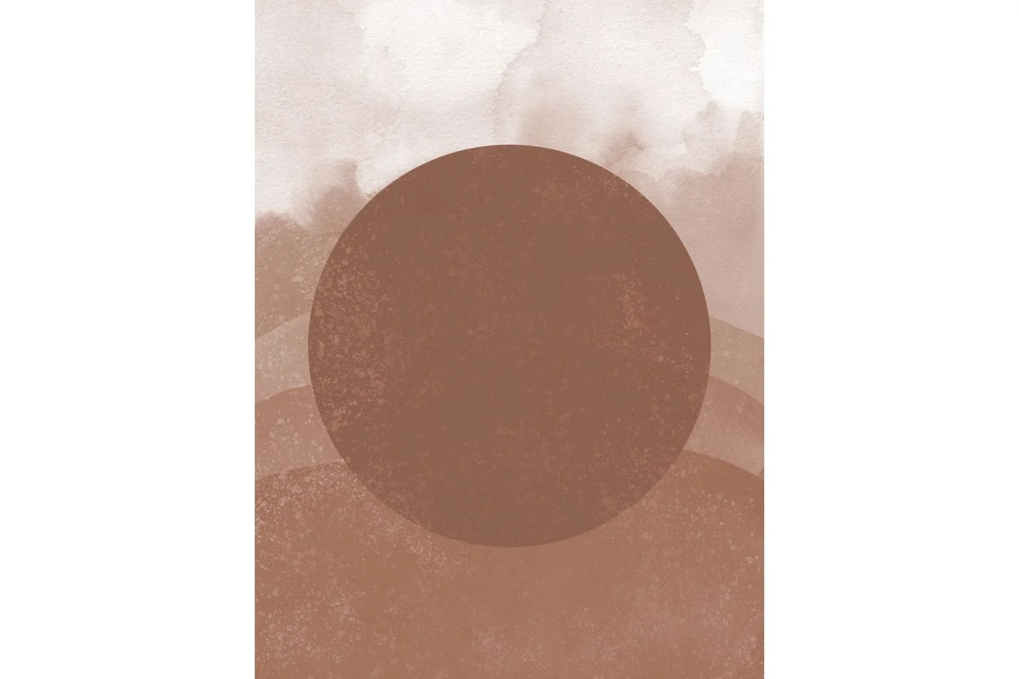 Poster Soft shades 30x40 cm - Brun