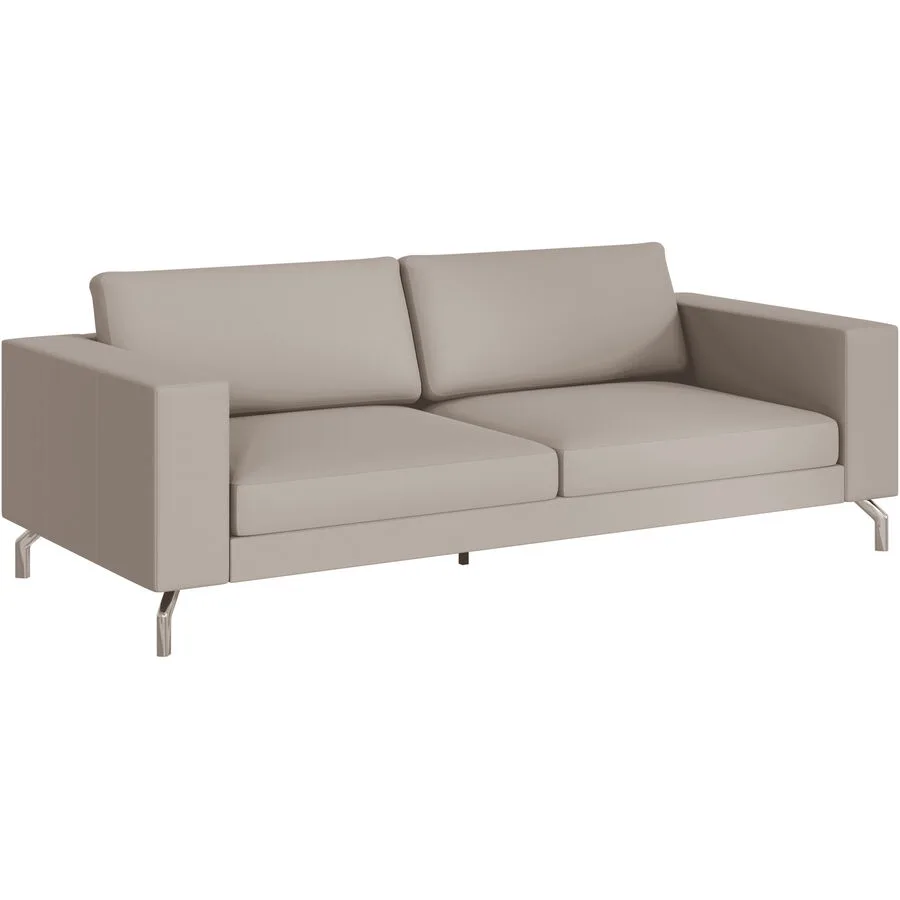 Sofa Domino Ohne Leder grau/beige B 220 T 98 cm - Möbel Konfigurator: Traummöbel individuell zusammenstellen