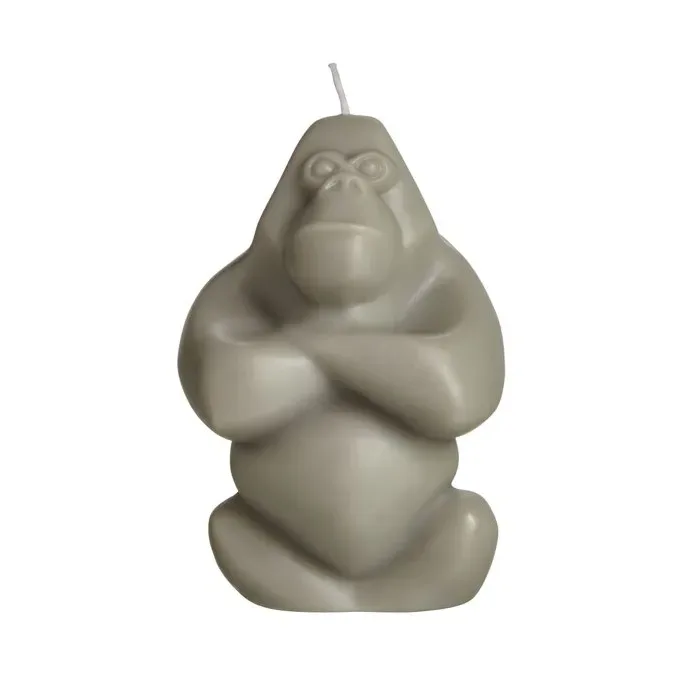 Kosta Boda Gabba Gabba Hey Kerze 11,5 cm Grau