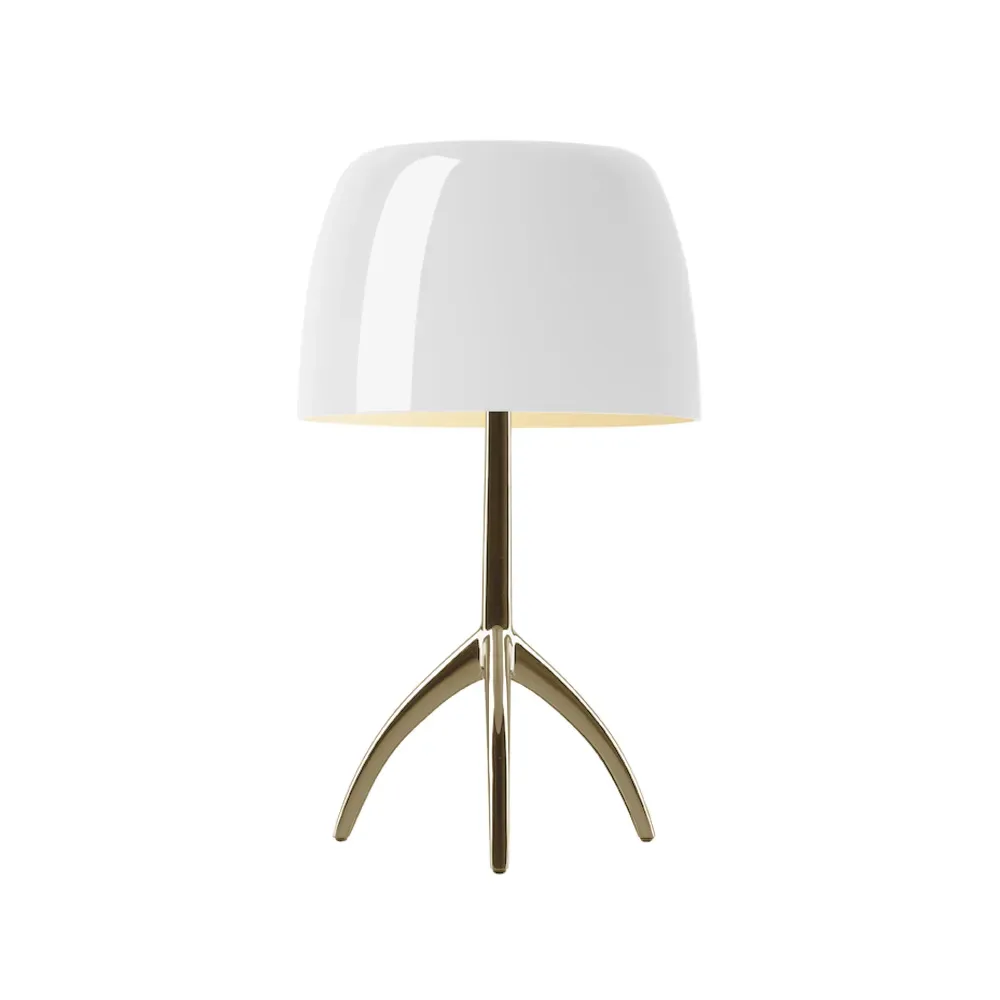 Foscarini Lumiere Grande Dimbar bordslampa vit, champagne