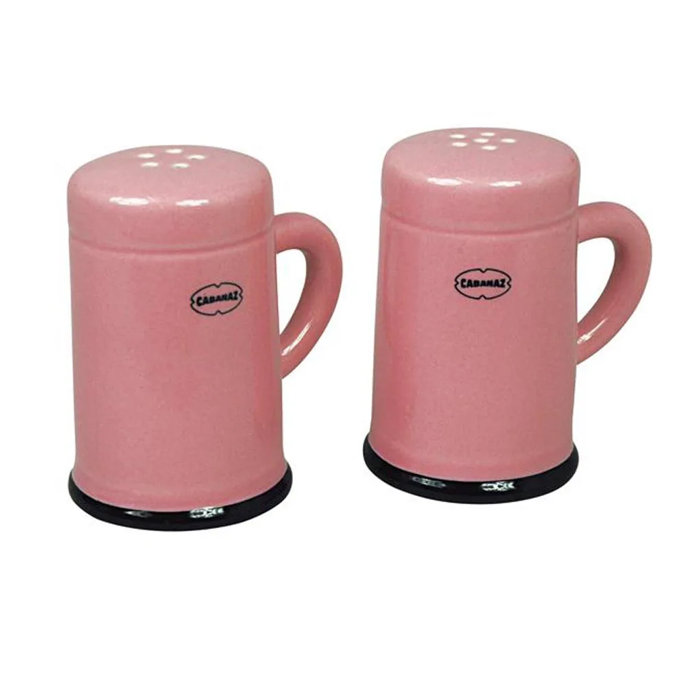 Salt och pepparkar i retrostil - Rosa