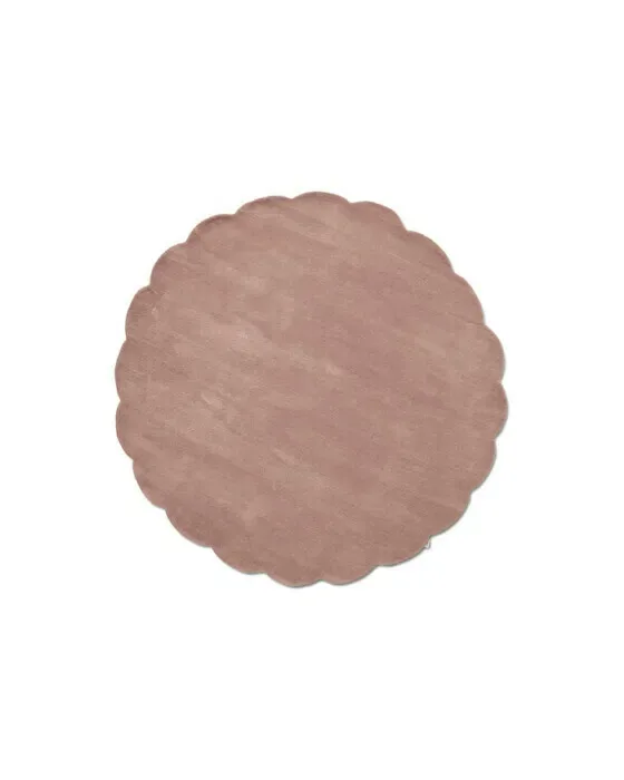 Shell Rug Round Pink