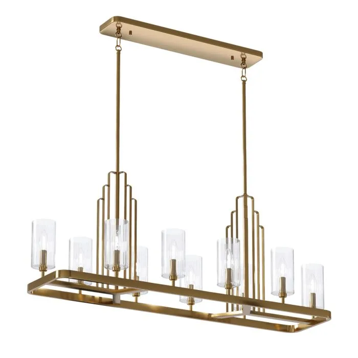 Elstead Lighting - Kimrose 114cm - Taklampa - Borstad mässing