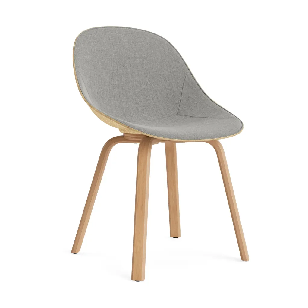 Normann Copenhagen Mat Chair Stuhl mit Vorderpolsterung Remix 133-hemp-beech