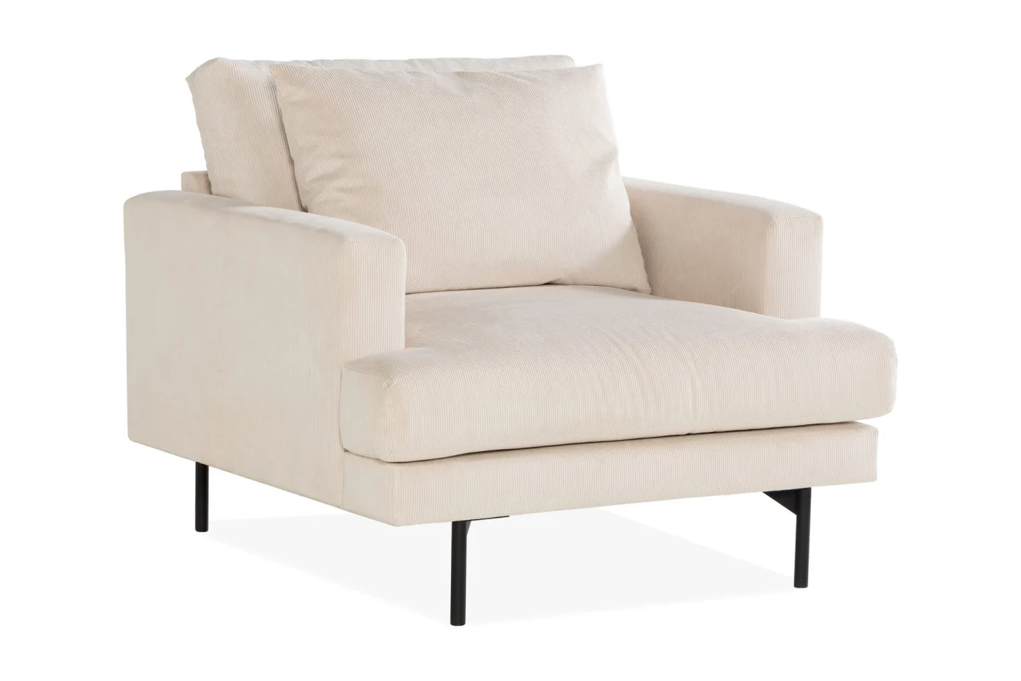 Menard Stor Fåtölj Manchester Tyg - Ljus Beige