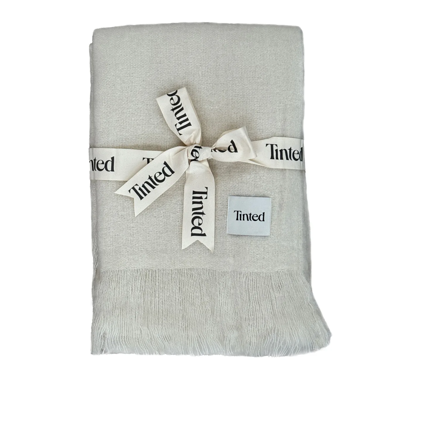Tinted Objects - Fridh Mohair pläd 130 x 170 offwhite - Plädar och filtar - Vit - Ull