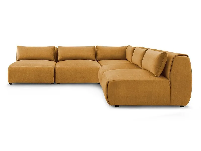 Ecksofa BOBOCHIC JEANNE Samt gelb