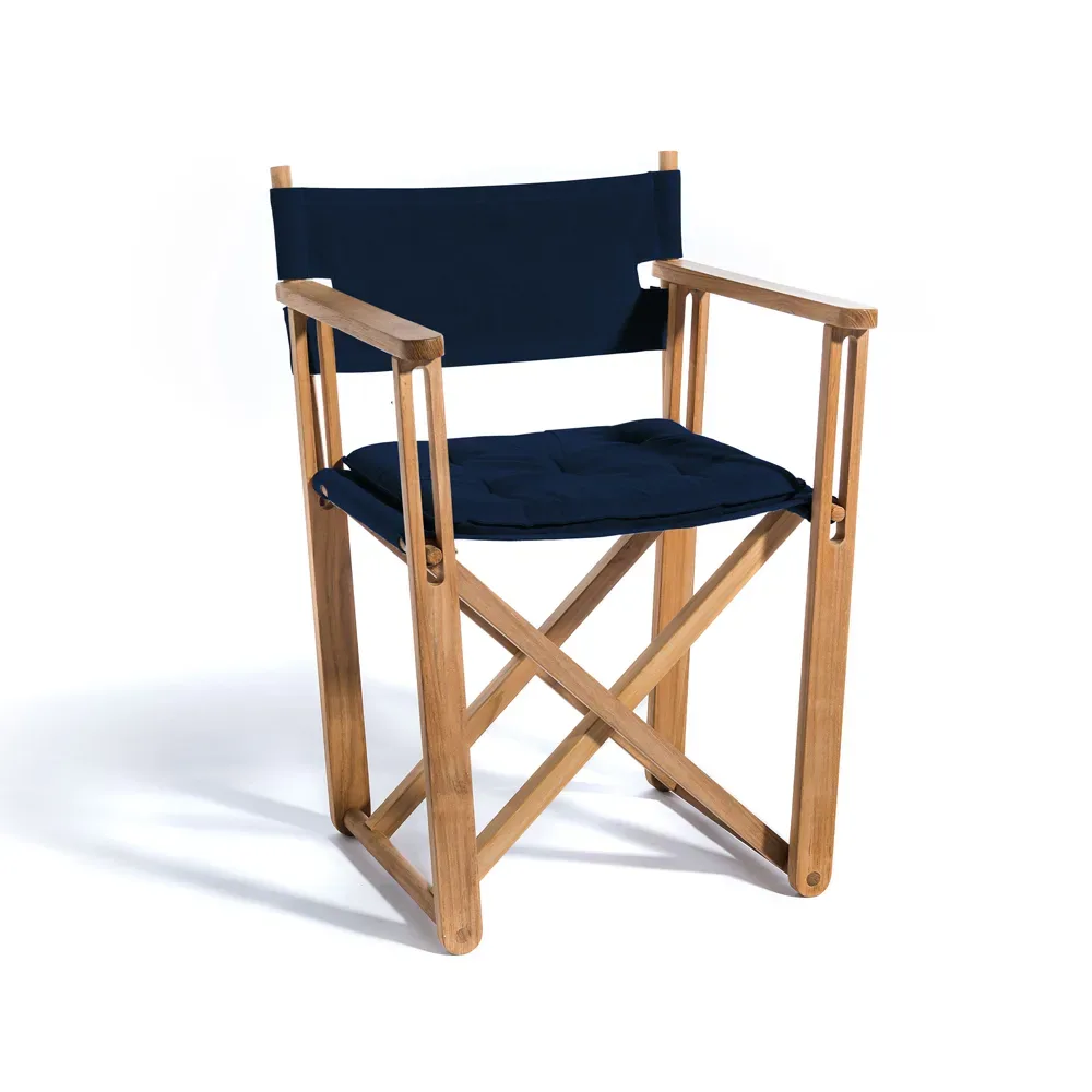 Skargaarden Kryss Dining karmstol Agora Nautic Navy blue, teak