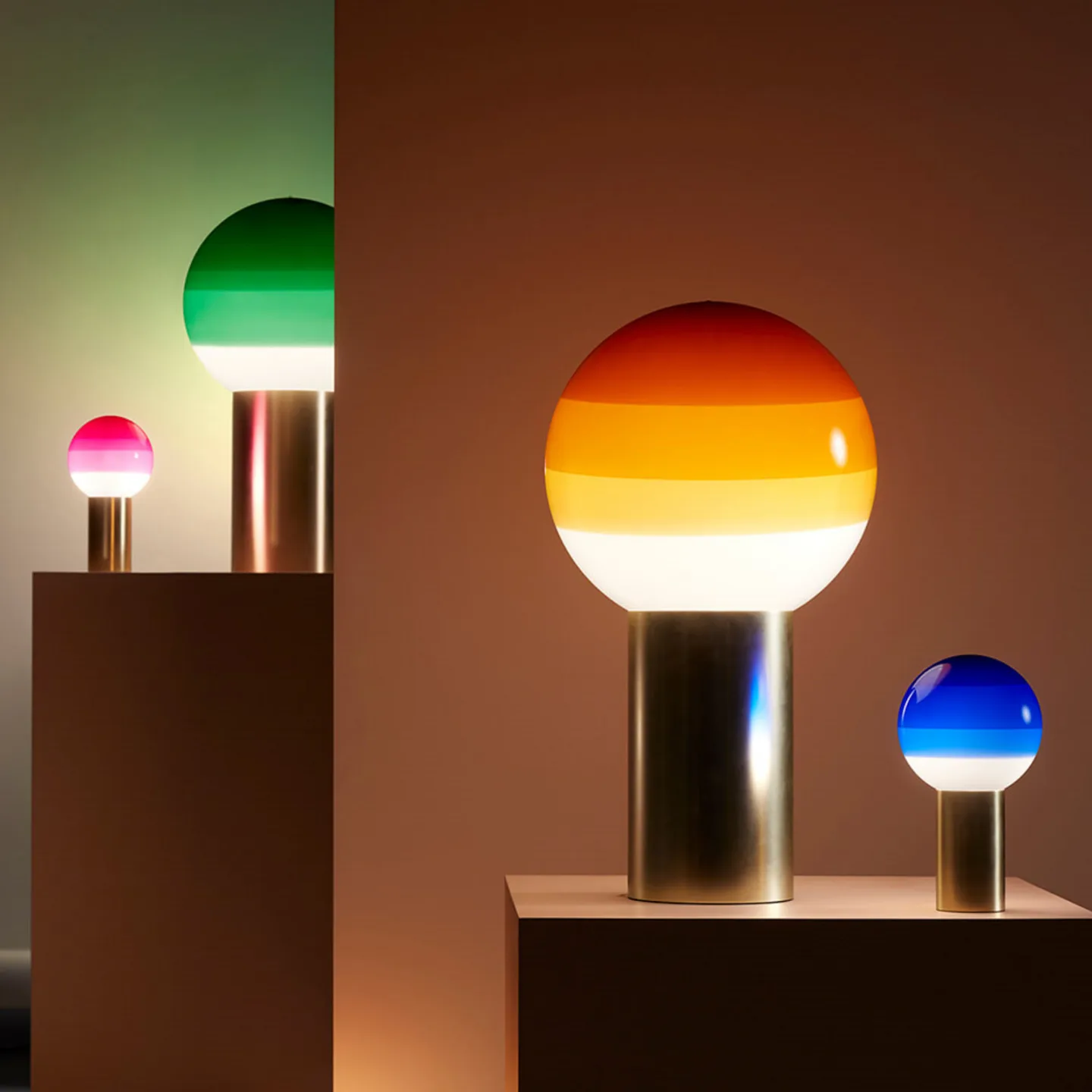 Dipping Light Bordlampe M Grønn - Marset - Stue - Glass