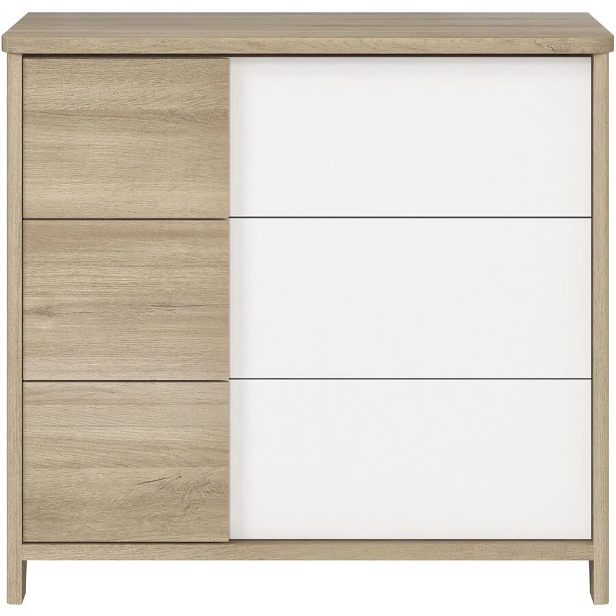 Kommode Sas eiche hell Holzwerkstoff B 98 H 90 cm
