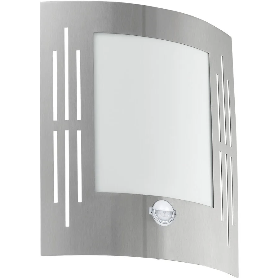 Eglo Wandlampe aussen City Edelstahl Edelstahl 26 cm