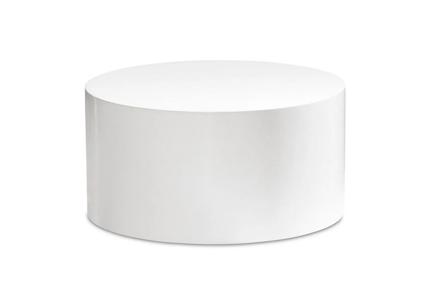 Soffbord Wohnling MONOBLOC rund 60 cm, modern stil Vit - Vit