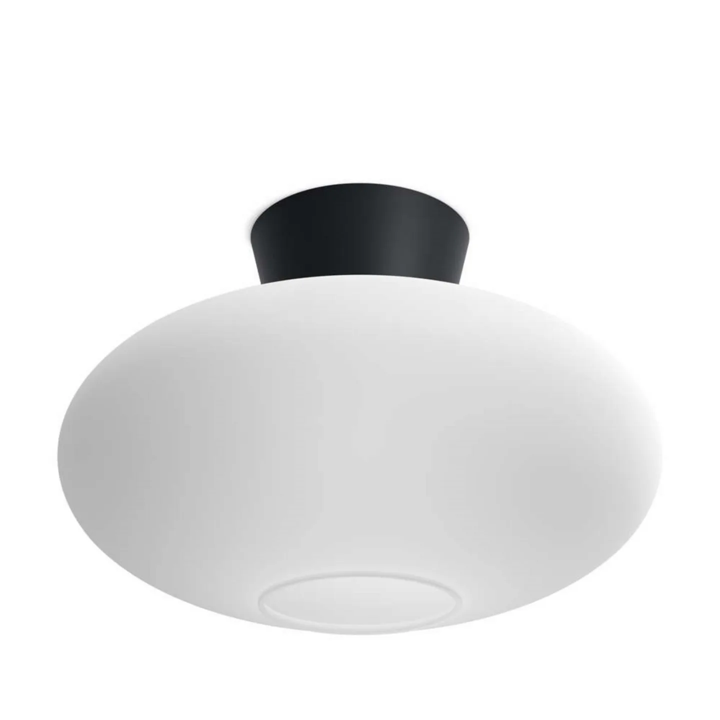 Bullo Deckenleuchte XL Ø38 Matt Black/Opal - Belid - Wohnzimmer - Metall