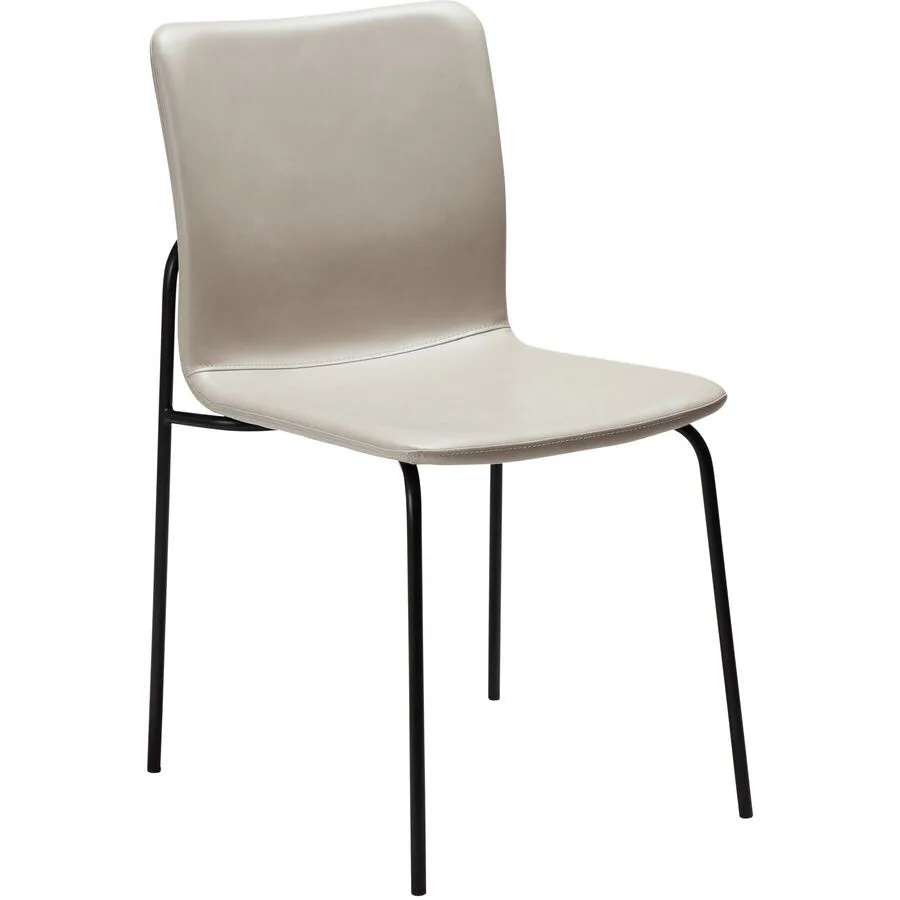 DAN-FORM Stuhl 2er-Set Woof grey Kunstleder