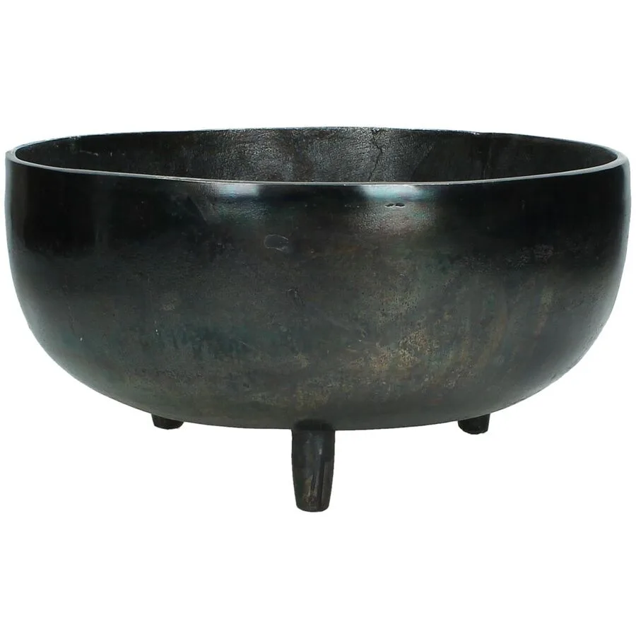 Blumentopf Bloem Schwarz Aluminium 27.5 cm 14.5 cm
