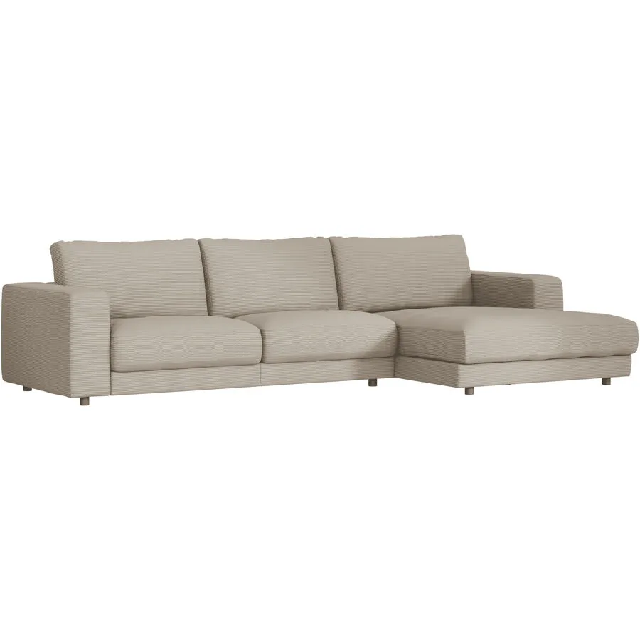 Ecksofa Ava Rechts Bezug: 88% Polyester, 12% Polyacryl taupe B 330 T 170 cm - Möbel Konfigurator: Traummöbel individuell zusammenstellen