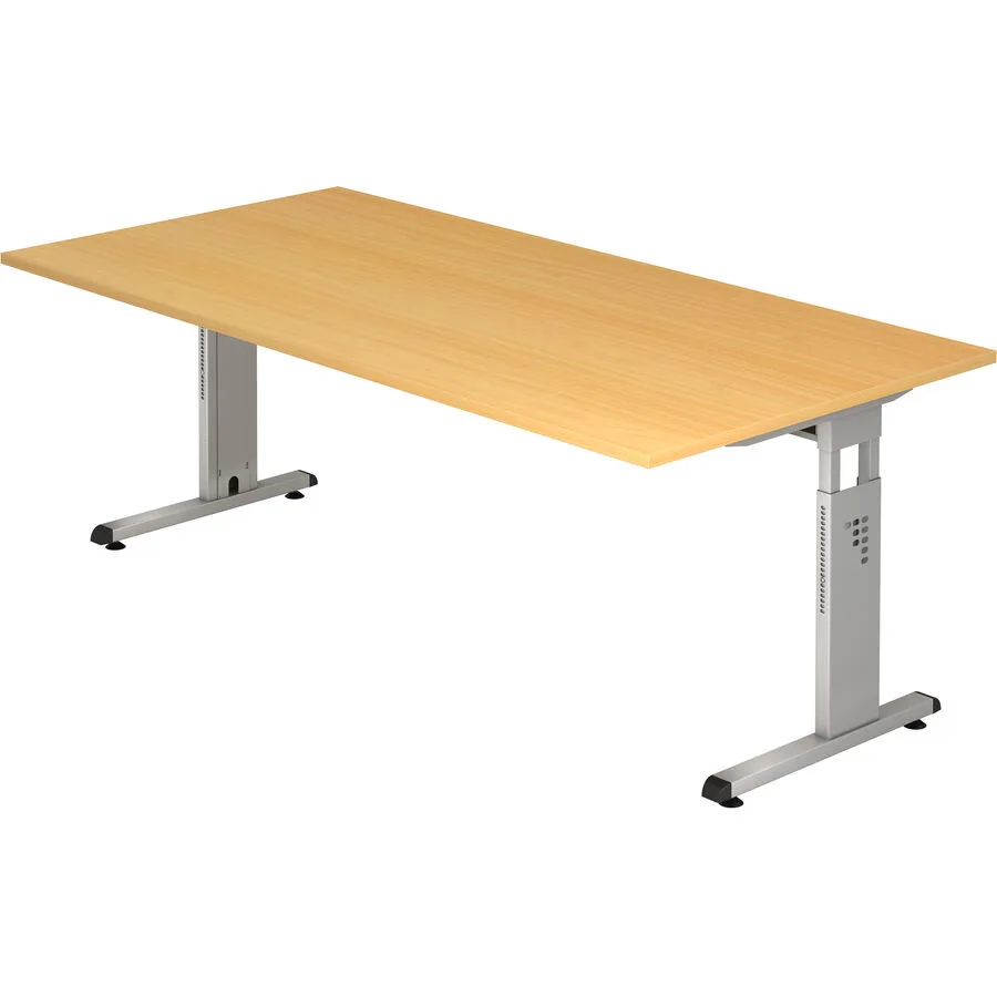 Schreibtisch Office buche Holzwerkstoff B 200 T 100 cm