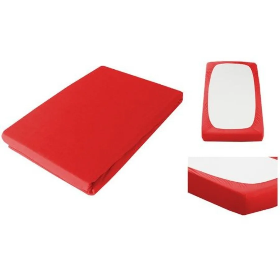Fixleintuch Frottee Fix red Baumwolle/Polyamid 160 x 200 cm - Material: 80% Baumwolle, 20% Polyamid