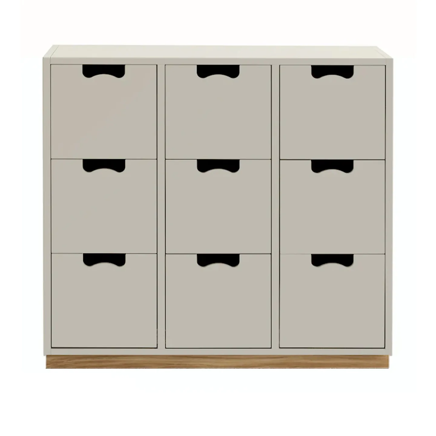 Asplund - Snow Drawer B3 - Light Grey, Ek Sockel - Byråer - Thomas Sandell & Jonas Bohlin - Grå - Trä