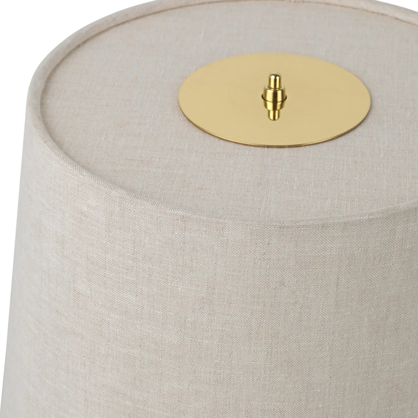 9205 Bordslampa Canvas - GUBI - Vardagsrum - Design - Mässing - Rund
