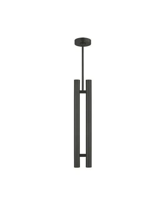 Ebell 2 Light Pendant Dark Bronze