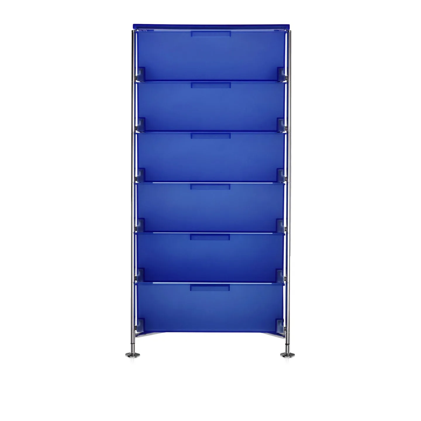 Kartell - Mobil System 2041, Cobalt, 6 Containers, Feet - Hurtsar - Antonio Citterio - Blå - Metall/Plast
