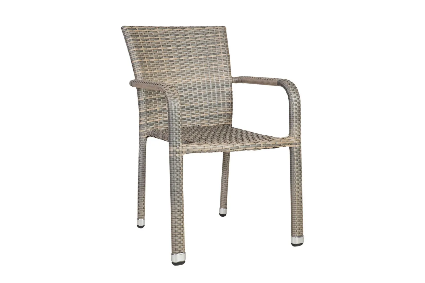 Utestol LARACHE 57x61xH83 aluminiumram grå -