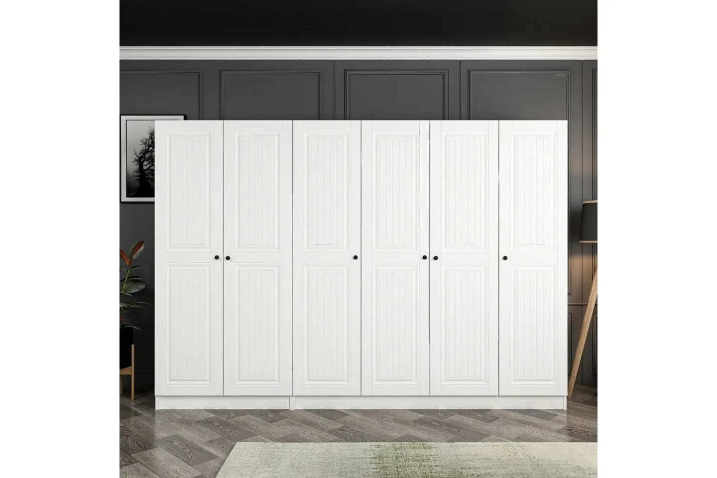 Fruitland Garderob 270 cm - Vit